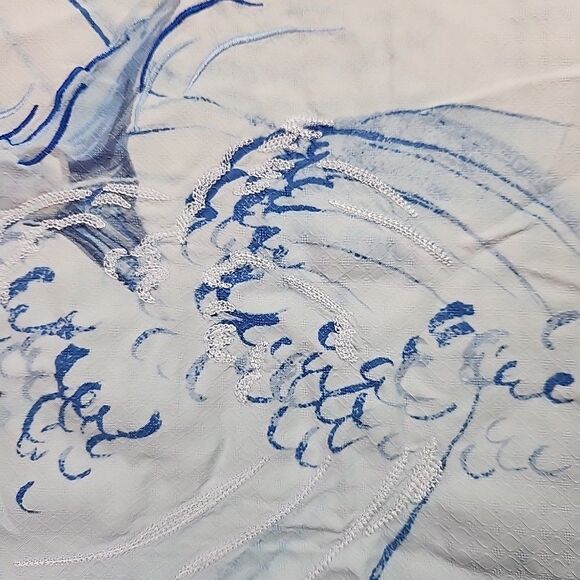 Tommy Bahama XL SS Casual Silk Shirt Embroidered Marlin Casual Button Down - Picture 9 of 10